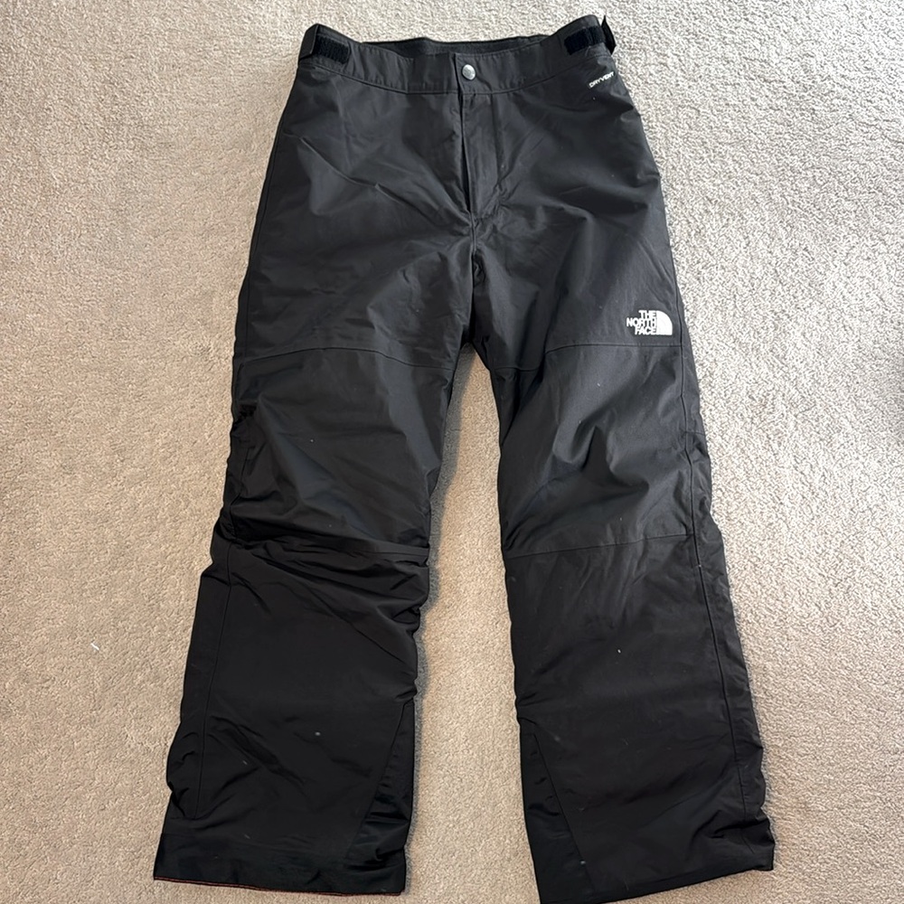The North Face black insulated ski pants boys size Large 14/16